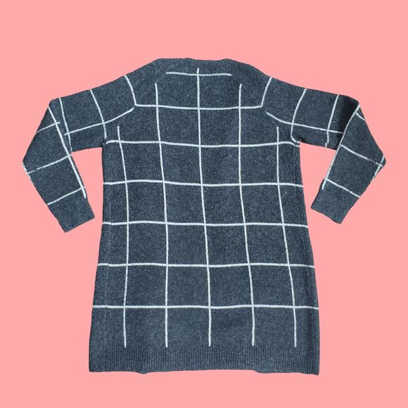Vero Moda Gray Windowpane Cardigan - Picture 3 of 5